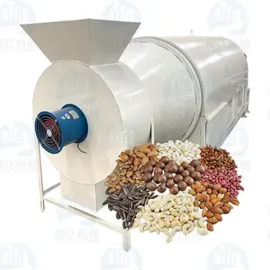 Factory direct 200 KG/H High drying efficiency peanut Roasting Machine for Food processing plants
