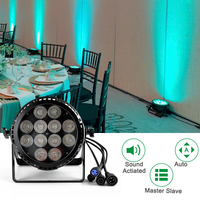 Projecteur de lumière de scène LED 12x18W RGBWAUv, équipement d'extérieur 6 en 1 pour DJ Disco
