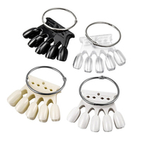 50pcs Couronne Forme Nail Gel Couleur Plaque D'affichage Faux Conseils Pratique Bâtons Manucure Salon Essentials
