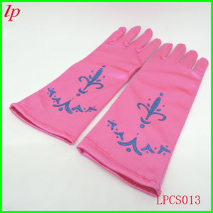 Childrens Printed <b>Gloves</b> Pink Light Blue Rose <b>Red</b> Plastic Resin Birthday Party Novelty Lpcs015 - Product Image 3