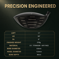 Tête de club de golf hybride en titane premium, tête de bois de sauvetage à MOI élevé, forgée, pièces de golf professionnelles, équipement de personnalisation