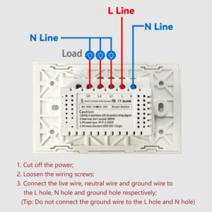 Cnskou tốt 1/2/3/4gang 12-48V tuya Wifi EU kho 16X realysmart chuyển đổi nhà tường chuyển đổi esp32-12f với cảm biến cảm ứng và từ xa - Product Image 6