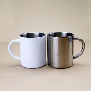 Mosquetón de acero inoxidable de doble pared de 220ml al por mayor taza de café al vacío para acampar y volver a la escuela vasos de acero inoxidable - Product Image 3