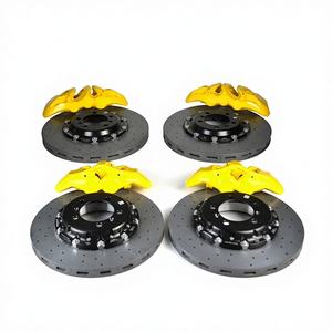 Kit de Frenos Grandes de Cerámica de Carbono de 4 Pistones Amarillos para Modelos M4/M5 - Alto Rendimiento, Calidad OEM - Product Image 1