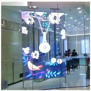 Écran LED transparent ultra-fin P2.6 P3.9 P7.8 auto-adhésif pour vitrine et mur, <span class=keywords><strong>prix</strong></span> usine - Product Image 1