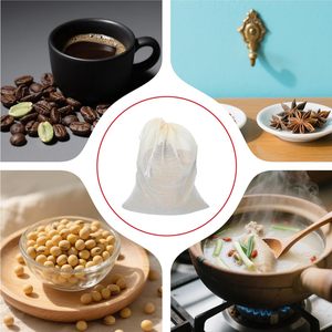 Sachet filtrant réutilisable en coton naturel biodégradable pour épices, multifonctionnel, pour infuser le thé, en gaze de coton, personnalisable, vente en gros - Product Image 5