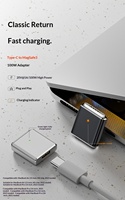 Adaptateur de charge pour ordinateur portable YIXIN USB-C vers MSafe*3 DC pour MacBook Pro/Air - Modèle en alliage d'aluminium CF/MAG3-BK - Neuf