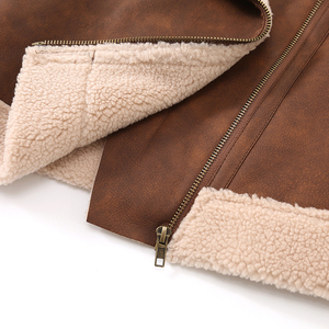 <span class=keywords><strong>Veste</strong></span> occidentale décontractée à manches longues <span class=keywords><strong>en</strong></span> daim Manteaux <span class=keywords><strong>en</strong></span> faux daim pour hommes Fournisseur de fourrure - Product Image 3