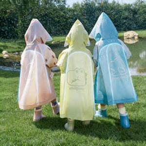 Jas Hujan Anak Anti Air PEVA dengan Pola Kartun Lucu, Kantong 3D Stereo, dan Tudung Lebar untuk Anak-anak - Product Image 4