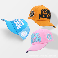 Topi Baseball Bordir 3D Leopard Buah Multi Warna Logo Kustom OEM ODM 100% Poliester, Dapat Disesuaikan, Unisex, Streetwear
