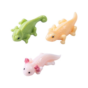 Mini figurines de lézards en résine pour jardin féerique, accessoires de décoration pour slime, animaux miniatures pour paysages en mousse DIY et maisons de poupées - Product Image 5