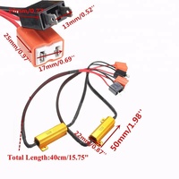 Yeasion - Decodificador LED H7 de alta resistencia para automóviles y motocicletas, cable de cancelación de errores, resistencia de carga, adaptador para faros antiniebla