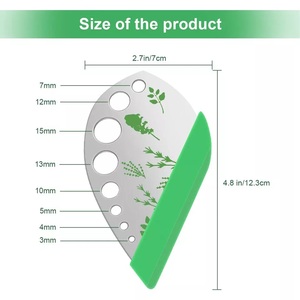 2 in 1 design Curved Edge cucina in acciaio inox strumento per spogliarellista per erbe in foglia - Product Image 4
