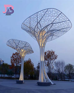 Sculptures de décoration d'éclairage lumineux de repère urbain personnalisé Sculptures de biens immobiliers polies de style moderne - Product Image 4