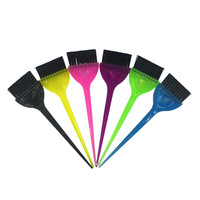 Brosse à vapeur à poils doux pour mèches, permanentes et coloration en salon, outil de coiffure multi-couleurs pour usage domestique, ensemble de brosses cosmétiques