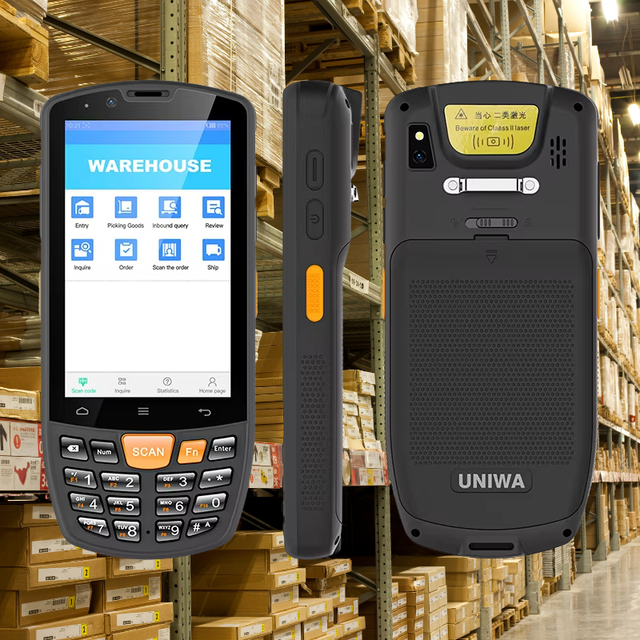 Rugged 4G 4000mAh Removable Battery Android PDA with NFC 1D 2D QR Barcode Scanner RFID IP65 Handheld Terminal in Stock