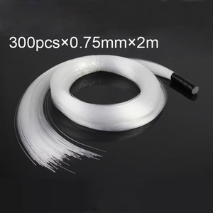 DIY Home End Glow Fiber Optic Light 0.75mm PMMA Câble à fibres optiques en plastique Source de <span class=keywords><strong>lumière</strong></span> LED Câble décoratif à effet <span class=keywords><strong>ciel</strong></span> étoilé - Product Image 2