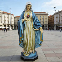 Statue de Notre-Dame de Cathédrale, magnifique statue historique grandeur nature de la Vierge Marie avec l'Enfant Jésus en résine pour décoration extérieure