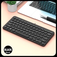 Retro nieuw USB bedraad mechanisch toetsenbord 78 toetsen Capacitief stil compact kantoorlaptop desktop