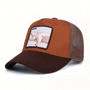 Gorra de béisbol con parche de animal y logotipo personalizado al por mayor de fábrica, gorra trucker de malla con diseño de animal para hombre - Product Image 6