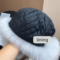 chaud épais de luxe pour adultes chapeau d'aviateur en cuir véritable Style Trooper chapeau de fourrure de renard naturel