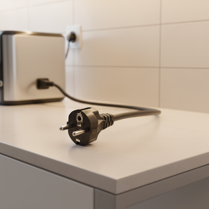 Dajiang สายไฟฉนวนพีวีซีตัวนำทองแดงยาว1.8เมตรพร้อมปลั๊ก EU 220V - Product Image 3