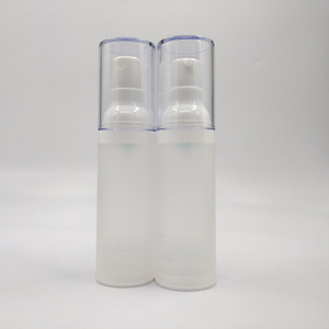 Vente en gros bouteille vide en plastique sérigraphié de 1oz 30ml de crème cosmétique lotion pour le visage bouteille à pompe sans air - Product Image 2