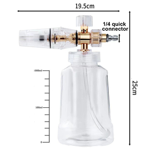 Lingzhen 1L électrique haute pression lave-auto neige mousse pulvérisateur pots en plastique Transparent avec PP mousse <span class=keywords><strong>Lance</strong></span> <span class=keywords><strong>pour</strong></span> lavage de voiture - Product Image 3