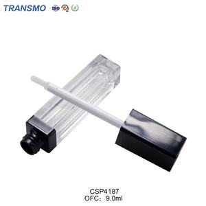 Tube de brillant à lèvres carré vide de 9 ml en gros, personnalisable avec étiquette privée et applicateur brosse - Product Image 6