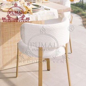 Party wedding used stainless steel legs <b>upholstered</b> modern velvet dining <b>chair</b> - Product Image 3