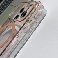 Funda de teléfono de PC dura magnética transparente para Iphone 17 Pro Max 17 Air 16 Pro Max 16 Funda protectora a prueba de golpes