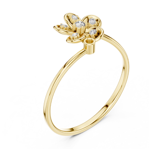 Yaeno Cute Daisy <b>Rings</b> for Women <b>Thin</b> Band <b>Ring</b> in 925 Jewelry - Product Image 1