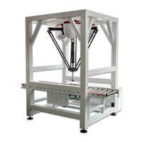 Machine d'emballage automatique de cartons par robot delta parallèle flexible