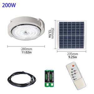 Lámpara Solar Colgante para Interiores, Lámpara de Techo LED Solar Impermeable para Exteriores con Control Remoto para Hogar, Jardín y Pasillo - Product Image 6