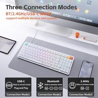 OEM ODM Air100 V3 Wireless Mechanical Keyboard with Multifunctional Knob 99 Keys 100 Low Profile Keyboard For Mac Windows Bluet