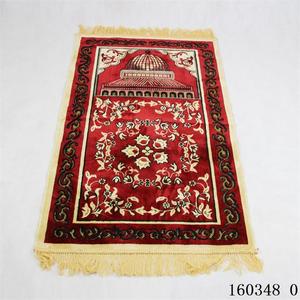 Alfombra de oración musulmana lavable OEM de pashmina para uso doméstico, tapete islámico para peregrinaciones, disponible para entrega y venta al por mayor. - Product Image 4