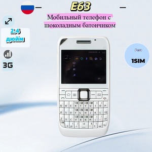 โทรศัพท์มือถือสำหรับการค้าระหว่างประเทศ E63 รุ่นธรรมดา ไม่ใช่สมาร์ทโฟน รองรับ 3G สำหรับผู้สูงอายุและนักเรียน ปุ่มกดแบบเต็ม ดีไซน์แบบแท่งตรง - Product Image 4