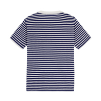 AiNear vente en gros de logo personnalisé Design Oem & Odm Fashion Short Sleeve Crew Neck Striped t Shirt Men's Cotton Knit Pullover Sweater