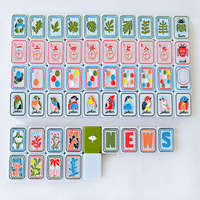 Tuiles de Mahjong de style américain, thème Mahjong, ensemble de 160 tuiles en acrylique de luxe sur 4 niveaux - Portables et durables pour le divertissement