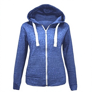 <b>Red</b> Zip-Up Hooded Sweatshirt Regular Fit Solid Color Casual Fleece <b>Hoodie</b> for Autumn Unisex - Product Image 3