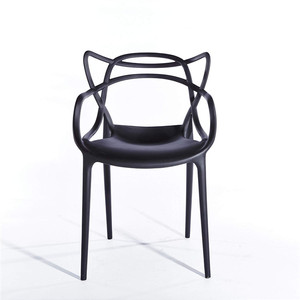 Cómodo de suministro de fábrica Silla de café de plástico Silla de pila de silla - Product Image 3