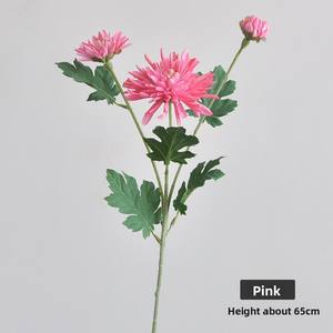 Bunga Spider <span class=keywords><strong>Mums</strong></span> Buatan 3 Tangkai yang Sedang Mekar Ideal untuk Dekorasi Rumah, Komersial & Rangkaian Bunga DIY - Product Image 6