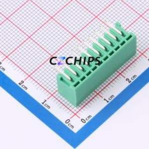 MX2EDGR-2.5-10P-GN01-Cu-A Plug-in Terminal Block Bent Lead Through Hole,P=2.5mm Board-to-Board / Socket Closed 1x10P 2.5mm Green - Product Image 2