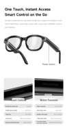 Nouveau produit 2026 : Lunettes intelligentes IA avec caméra, traduction IA, assistant vocal, appels Bluetooth, reconnaissance d'objets intelligente
