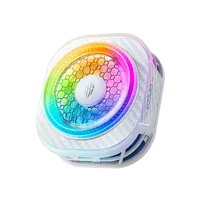 Ventilateur de refroidissement pour téléphone Red Magic Cooler 8 Pro Frost Moon White, clip magnétique arrière, refroidissement semi-conducteur pour le gaming et le streaming