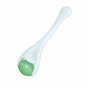 Mini Rouleau de Massage Facial en Jade Aventurine Naturel avec Poignée en Plastique pour Lifting des Yeux et du Visage - Product Image 6