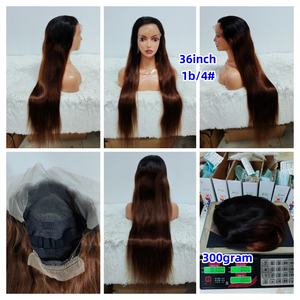 Perruques en cheveux humains Letsfly de 8 à 40 pouces, promotion, perruques frontales en dentelle 13x4, lisses, noir, brun, couleur 9A, vente en gros, 180% disponibles - Product Image 3