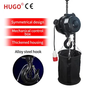 2 ton 1 ton chain hoist electr high speed stage hoists with truss lifting