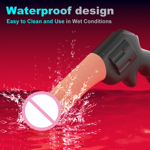 Automatischer Teleskop-Rotations-Maschinengewehr-<span class=keywords><strong>Dildo</strong></span>-Vibrator für Frauen, wiederaufladbar, starke Vibration, 100 % wasserdicht, leise, weiches TPE - Product Image 6