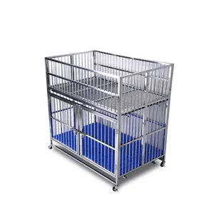 Stainless Steel Stackable Dog Kennels Dog Cage Bank